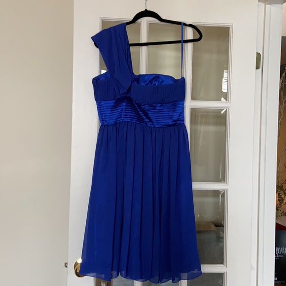 MayQueen Chiffon Dress in Royal Blue - Picture 2 of 3